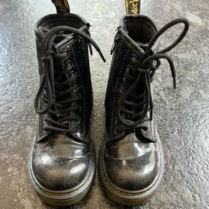 Kids size 12 Cosmic Glitter Dr. Marten Boots